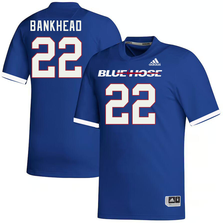 Men-Youth #22 Boyce Bankhead Presbyterian Blue Hose 2023 College Football Jerseys Stitched Sale-Blue